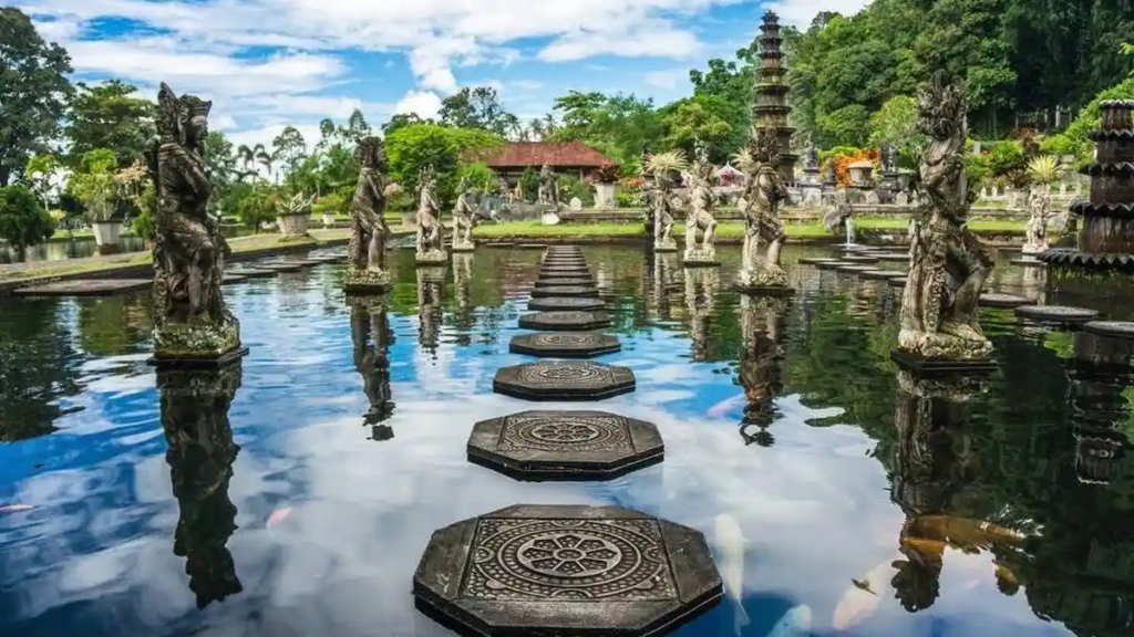 Enchanting Moments at Tirta Gangga: Feed the Koi in a Royal Setting